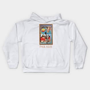 Castle Landscape with Black Lightning (1920) by Paul Klee Kids Hoodie